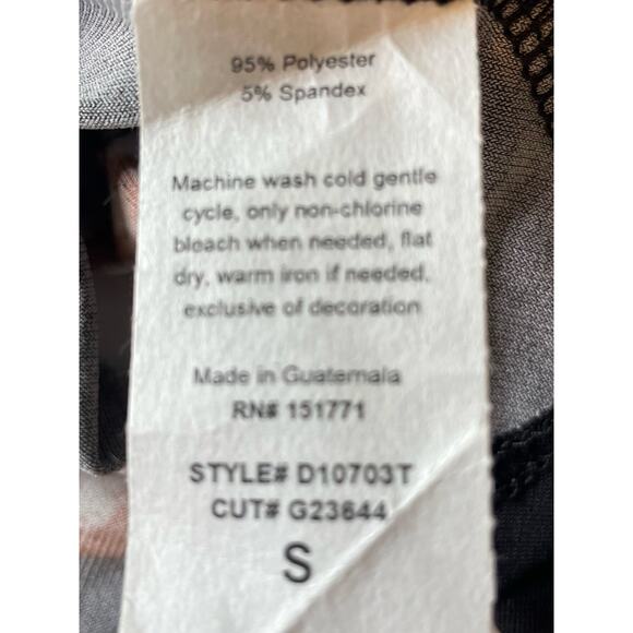 Kaileigh Amandine Knit Dress NWT Black Floral Surplice Neckline Stretch Sz S - Picture 7 of 8